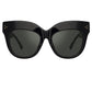 THE DUNAWAY OVERSIZED SUNGLASSES IN BLACK