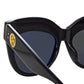 THE DUNAWAY OVERSIZED SUNGLASSES IN BLACK