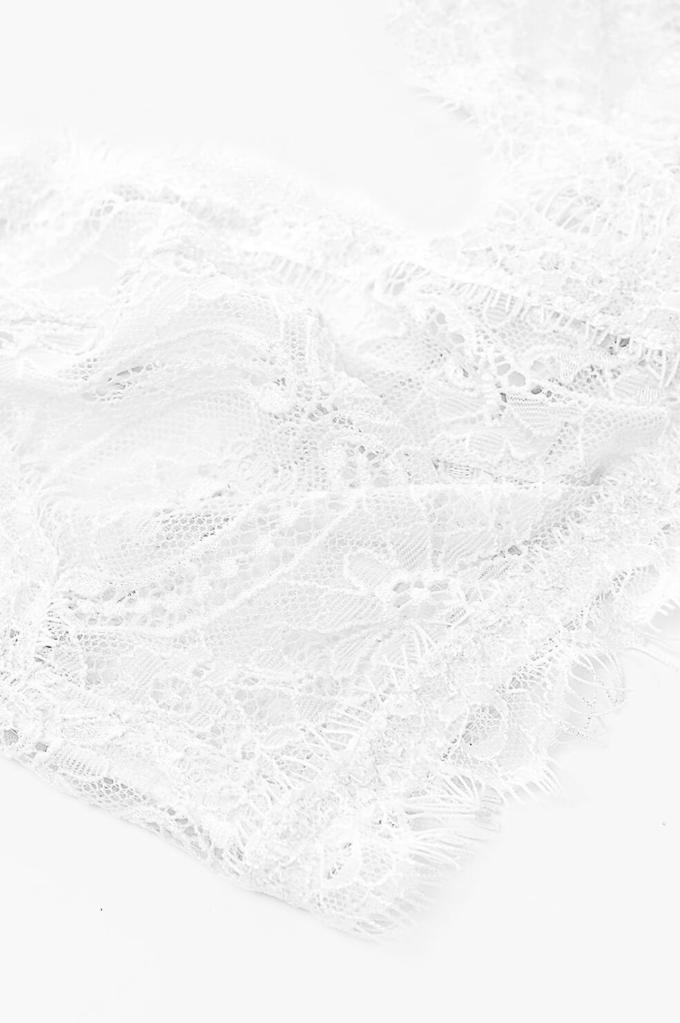 LACE BRA WITH TRIM - IVORY