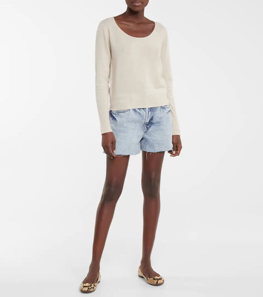 LE SIMONE SHORT RAW FRAY - RICHLAKE