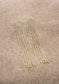CADENA EARRINGS IN CLEAR/GOLD