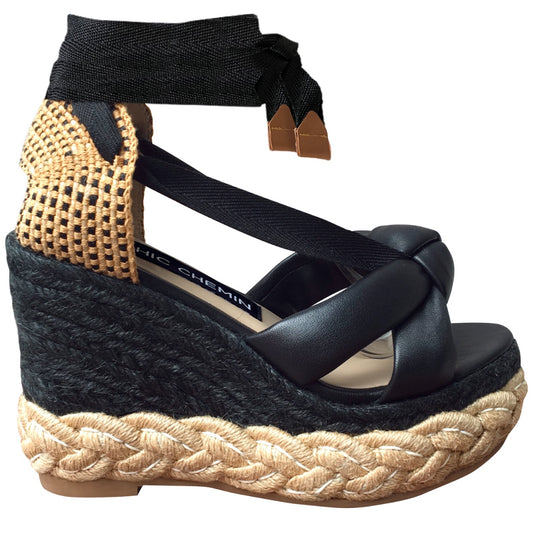 YVETTE WEDGES - BLACK