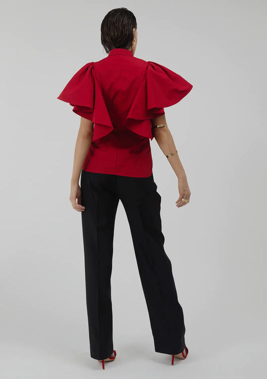 FLORENCE COTTON TOP - RED